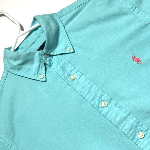 Ralph Lauren Other - * SOLD * Ralph Lauren Mens Size S Light Blue Long Sleeve Oxford Shirt Pink Pony
